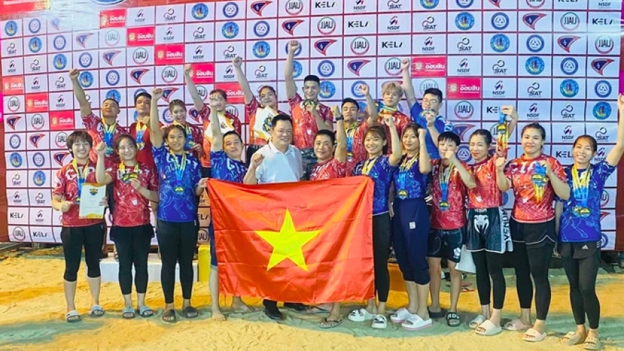 Vietnam tops medal tally at Ju-Jitsu World Cup Beach 2024